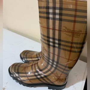 Burberry Plaid Rain Boots